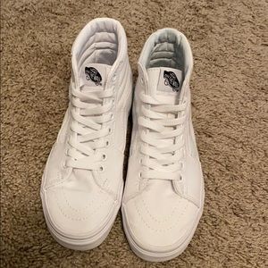 High top White Vans